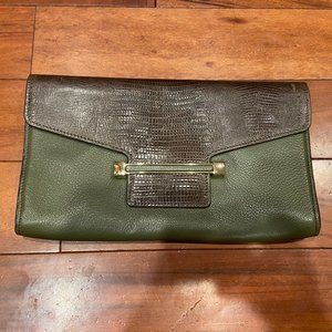 Vince Camuto Julia Clutch in Olive